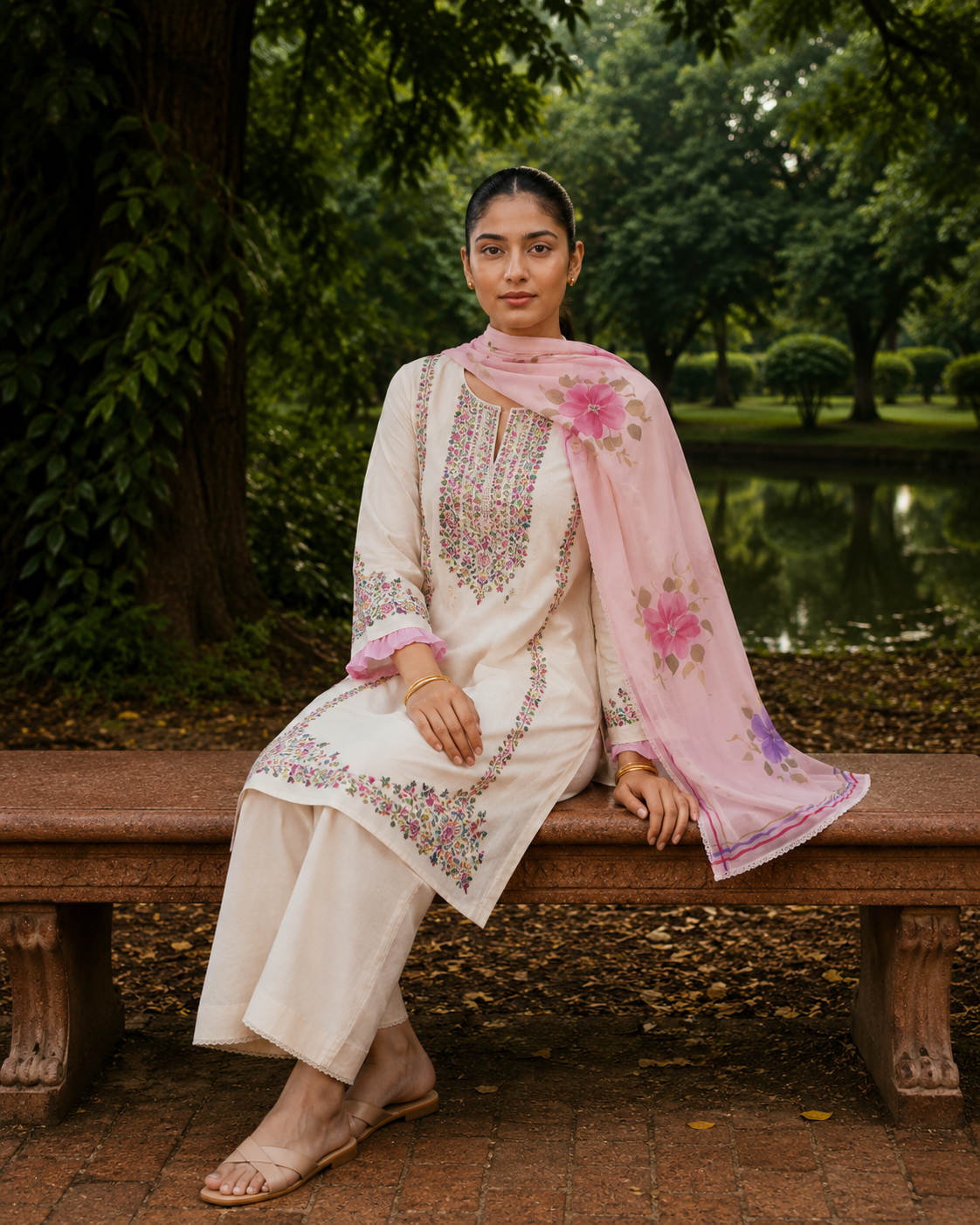 Karivani Luxury Hand Paint Dupatta