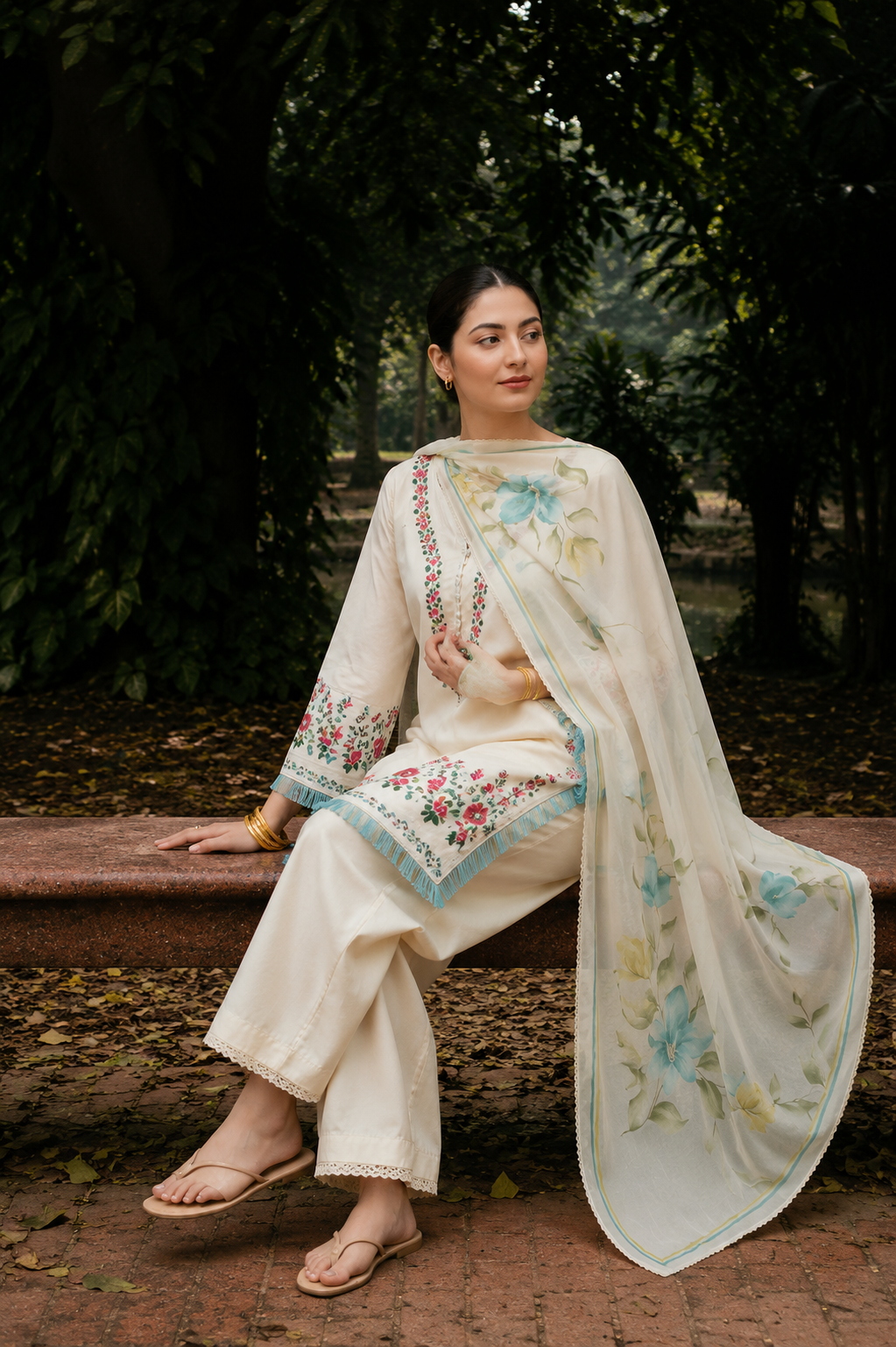 Karivani Luxury Hand Paint Dupatta