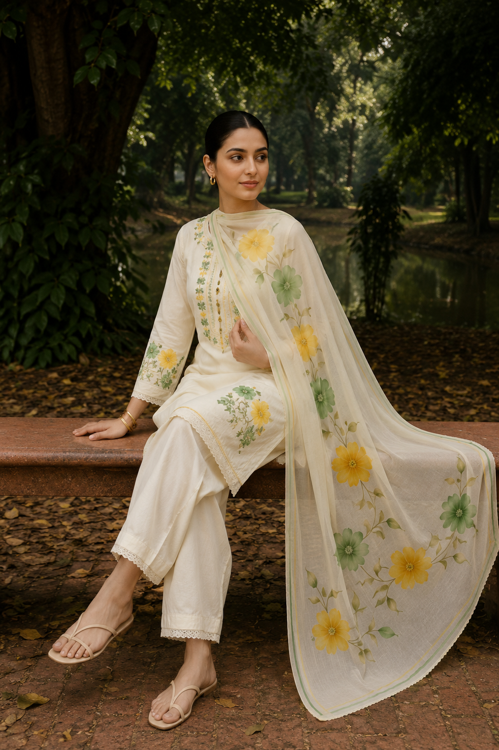 Karivani Luxury Hand Paint Dupatta