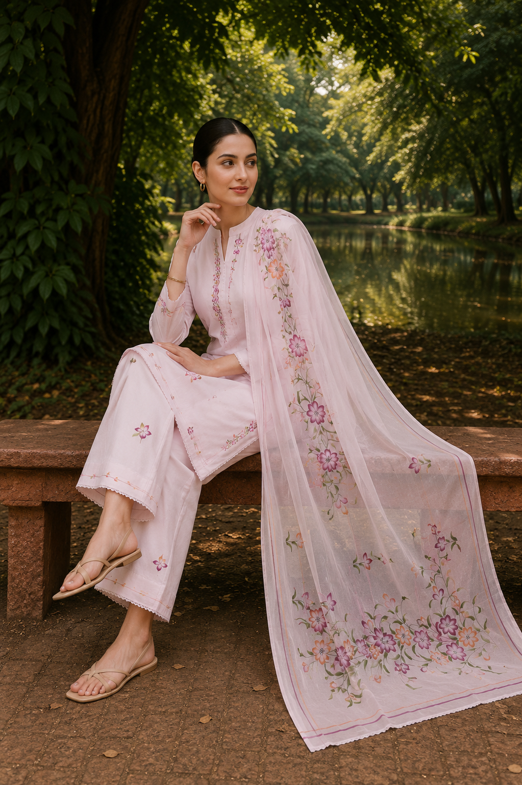 Karivani Luxury Hand Paint Dupatta