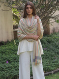 Viscose multi colour stripe dobby stole
