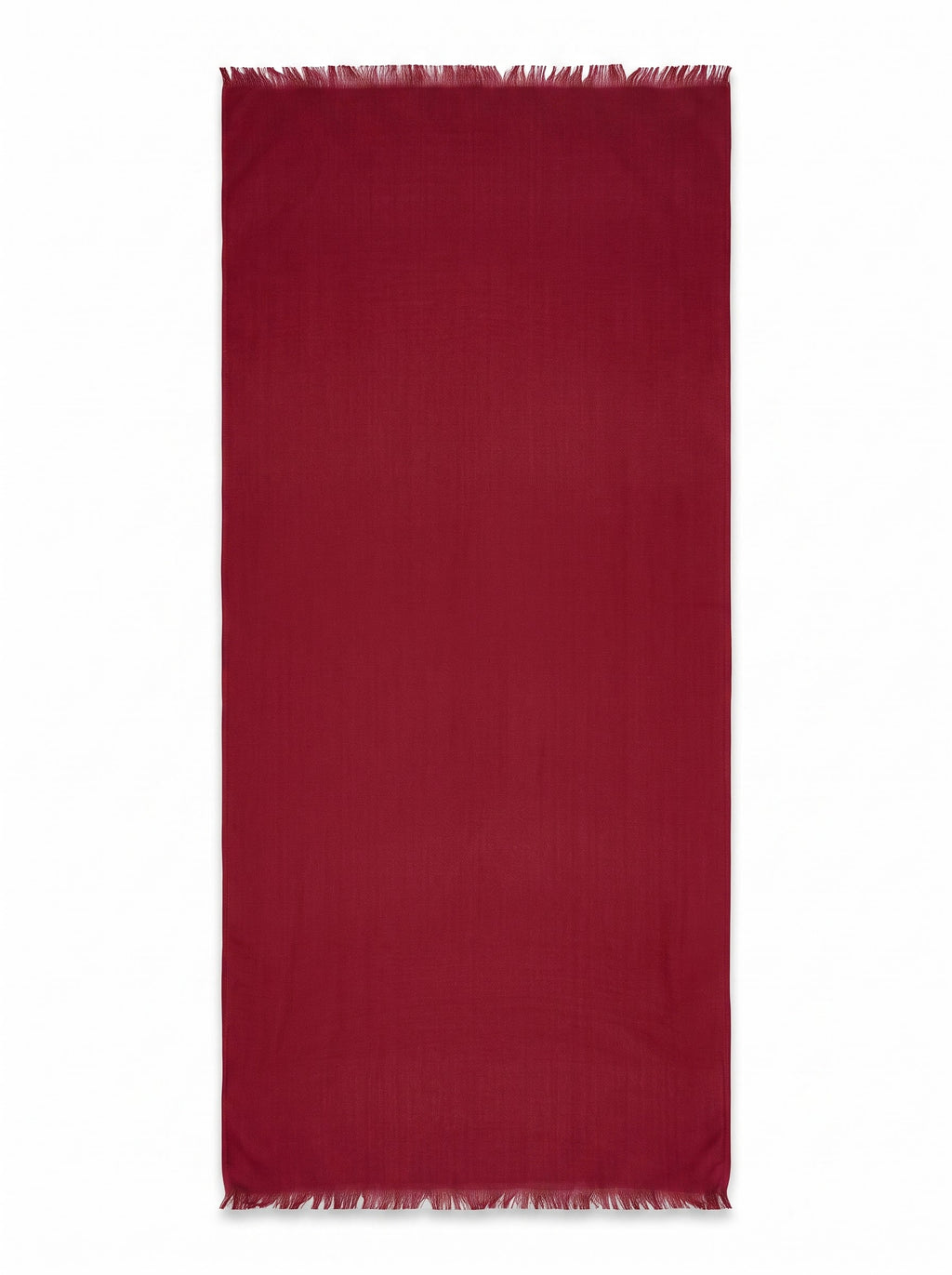 Wine Solid Cotton Stole