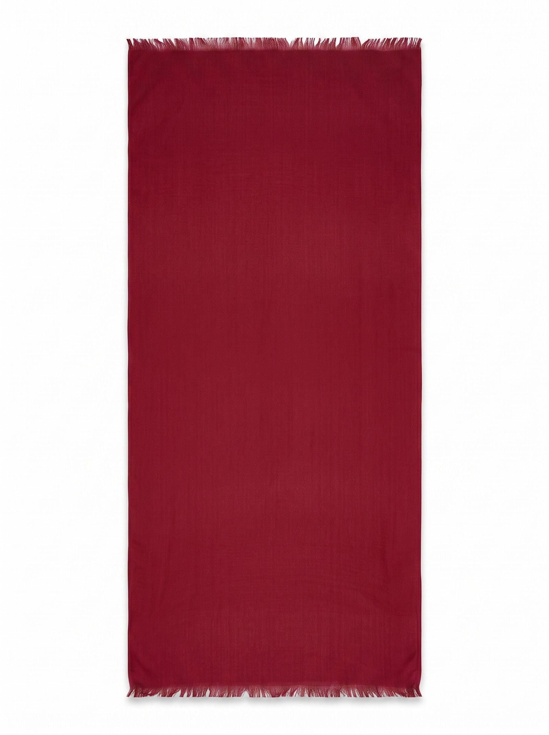 Wine Solid Cotton Stole