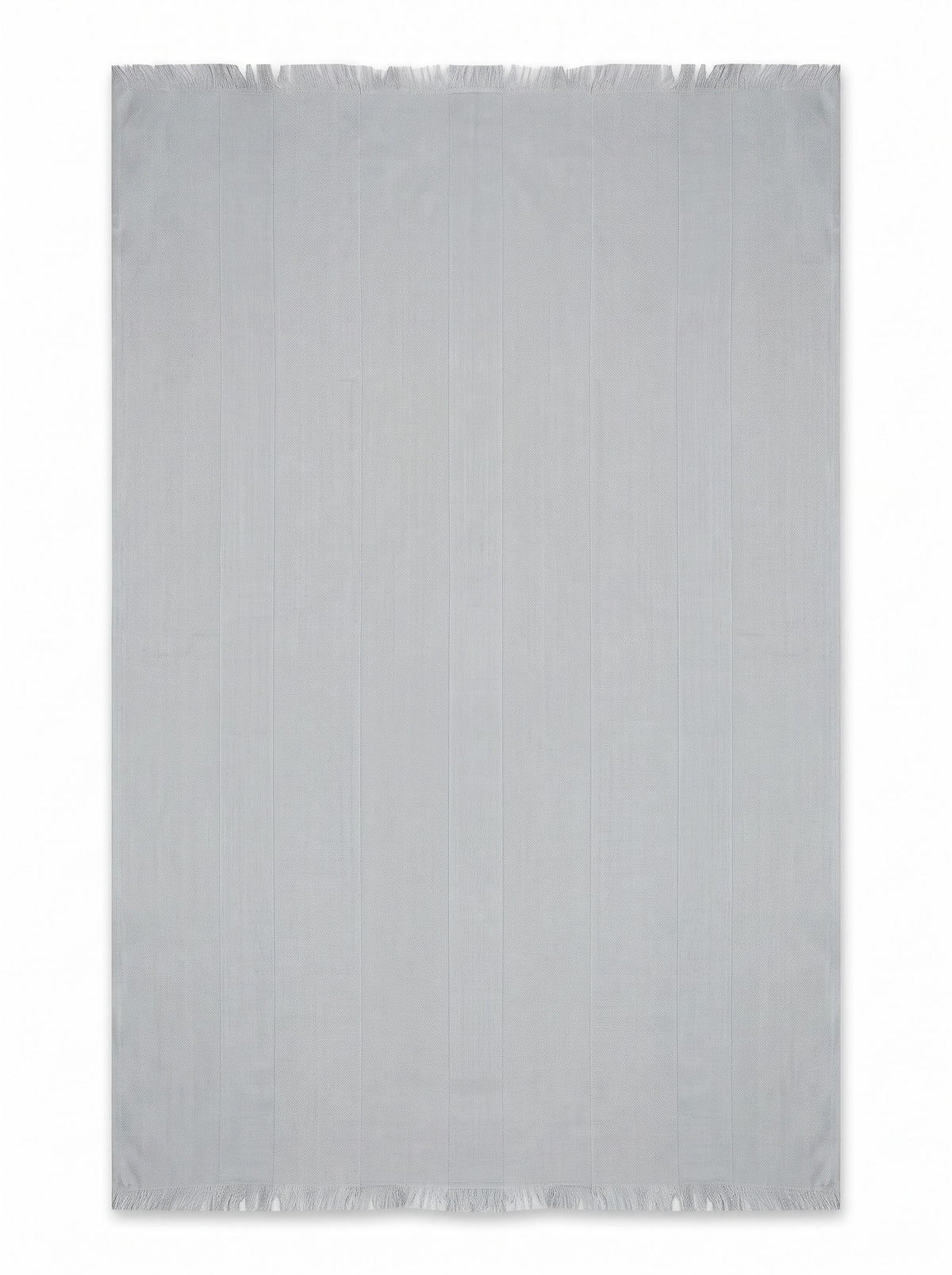 Grey Solid Cotton Stole