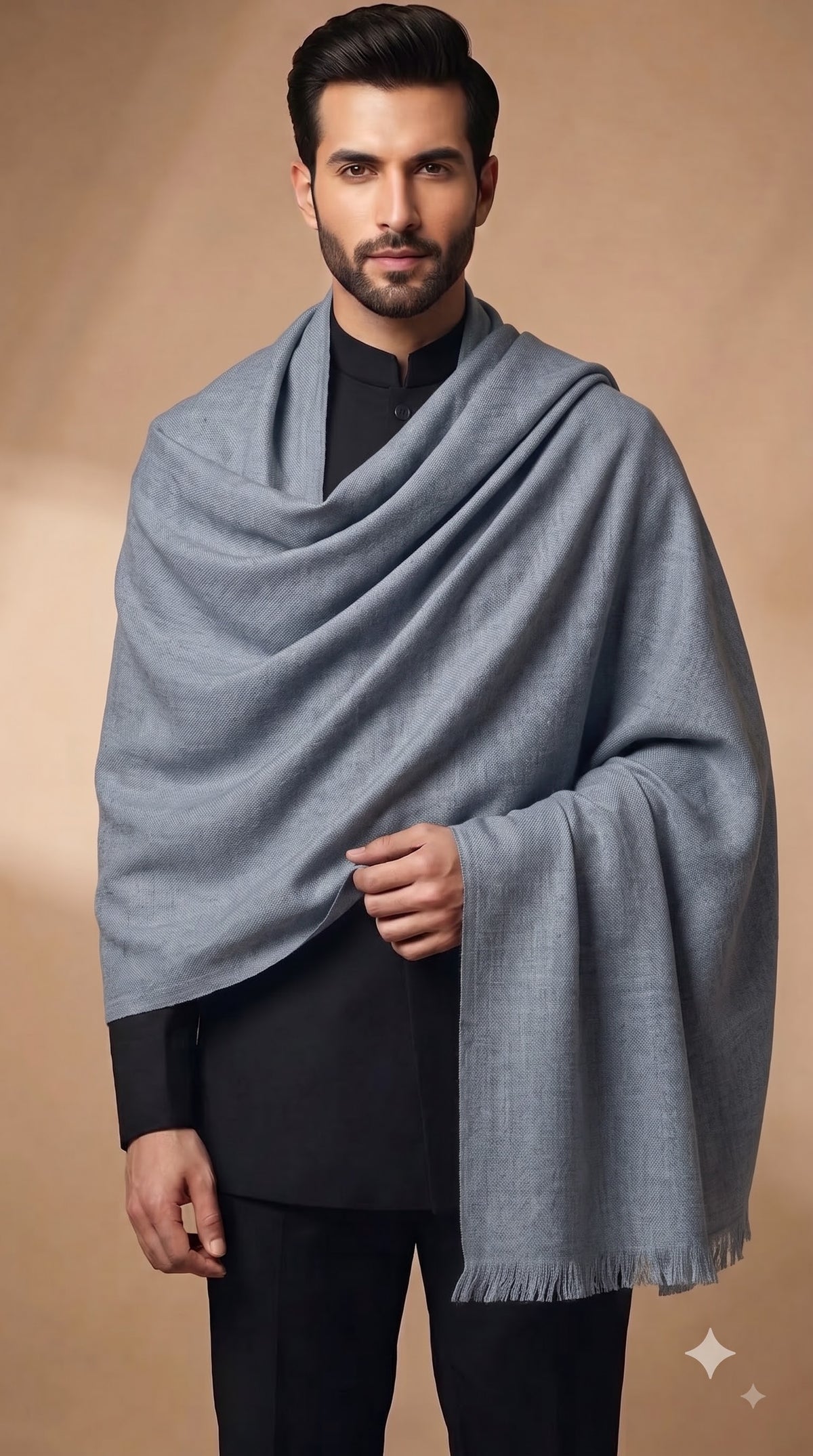 Poly Viscose Dobby Textured Stole