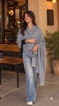 Poly Viscose Dobby Textured Stole