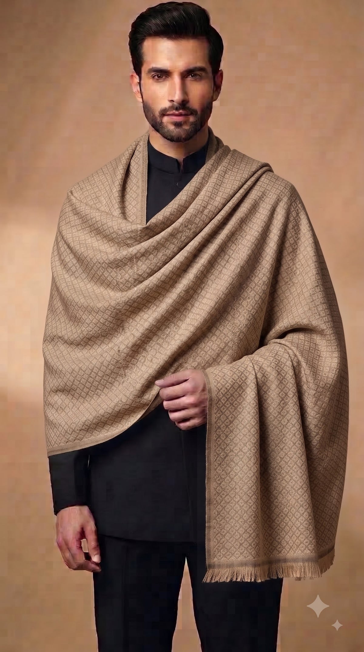Poly Viscose Dobby Textured Stole