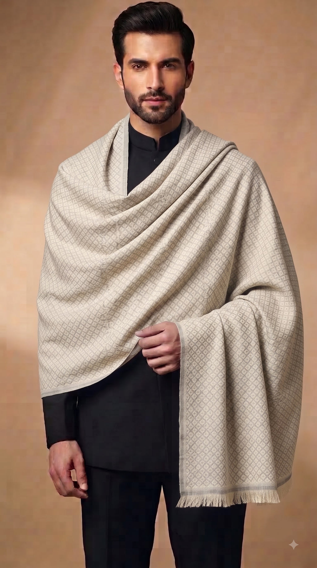 Poly Viscose Dobby Textured Stole