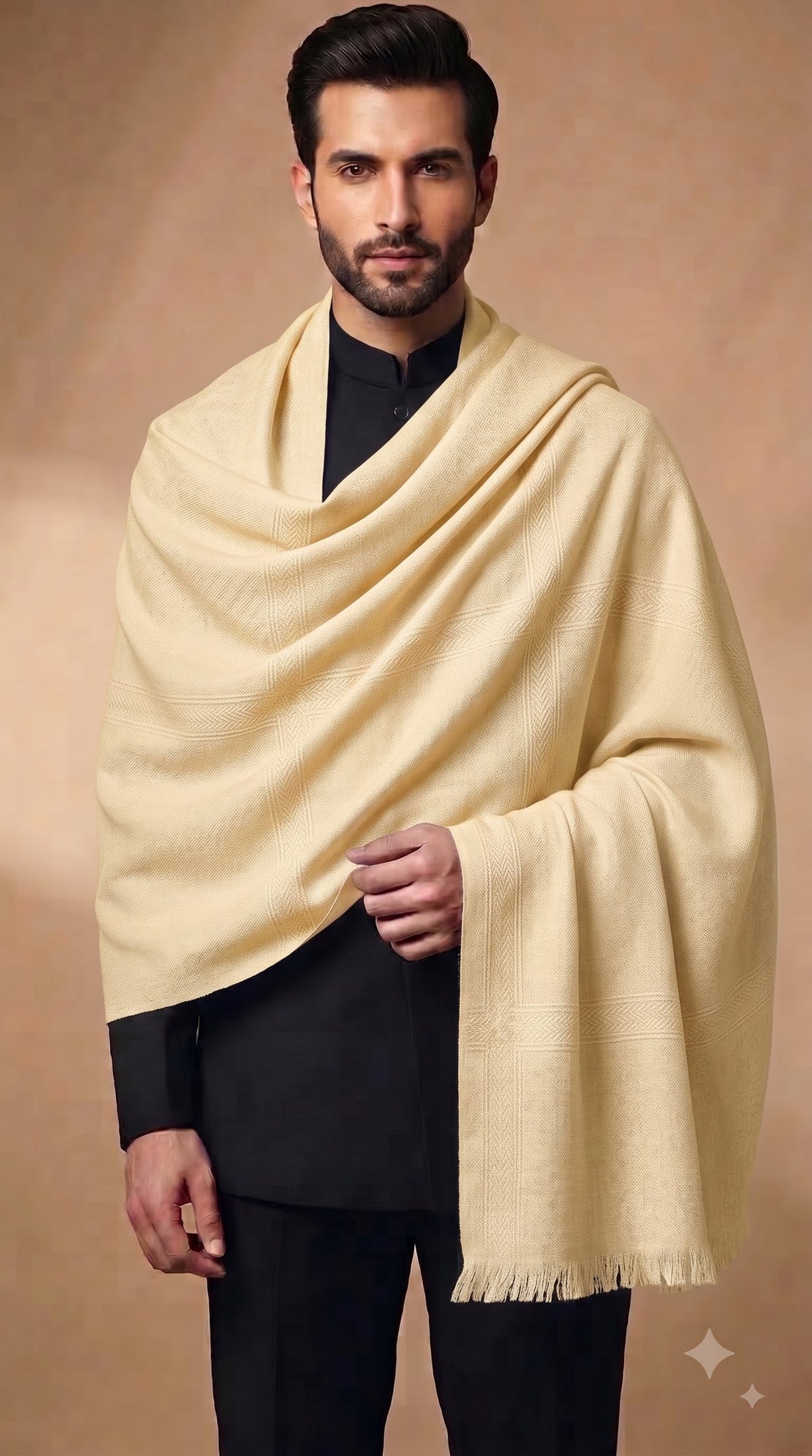 Poly Viscose Dobby Textured Stole