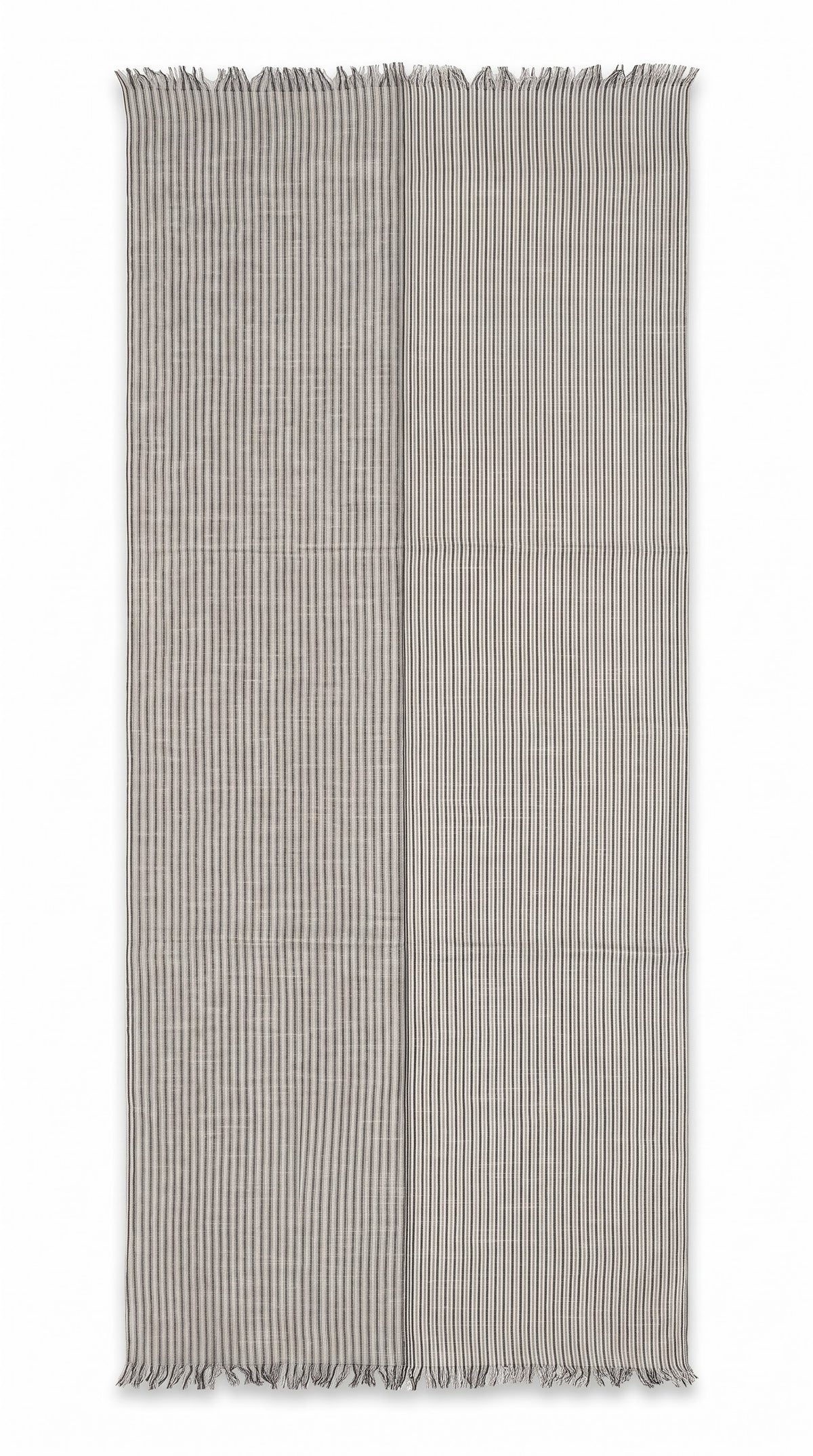 Half & Half Striped Viscose Stole