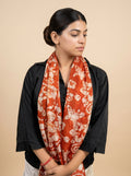 Hand-Dyed Batik Pure Silk Long Stole | 50x180 cm