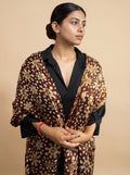 Hand-Dyed Batik Pure Silk Long Stole | 50x180 cm