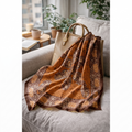 Hand-Dyed Batik Pure Silk Square scarf | 100x100 cm