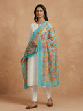 Karivani Luxury Floral Cotton Dupatta