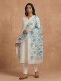 Karivani Luxury Floral Cotton Dupatta