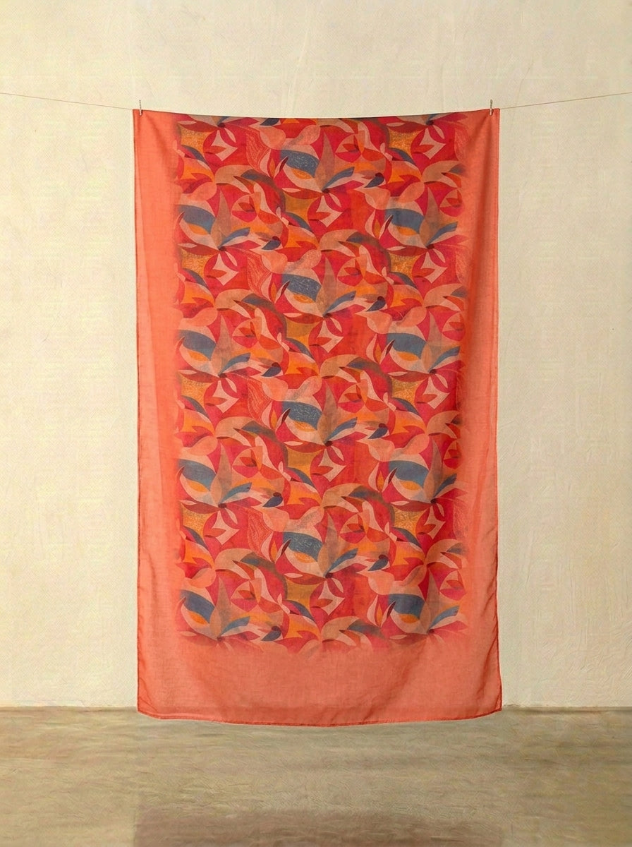 Karivani Luxury Digital Print Cotton Stole