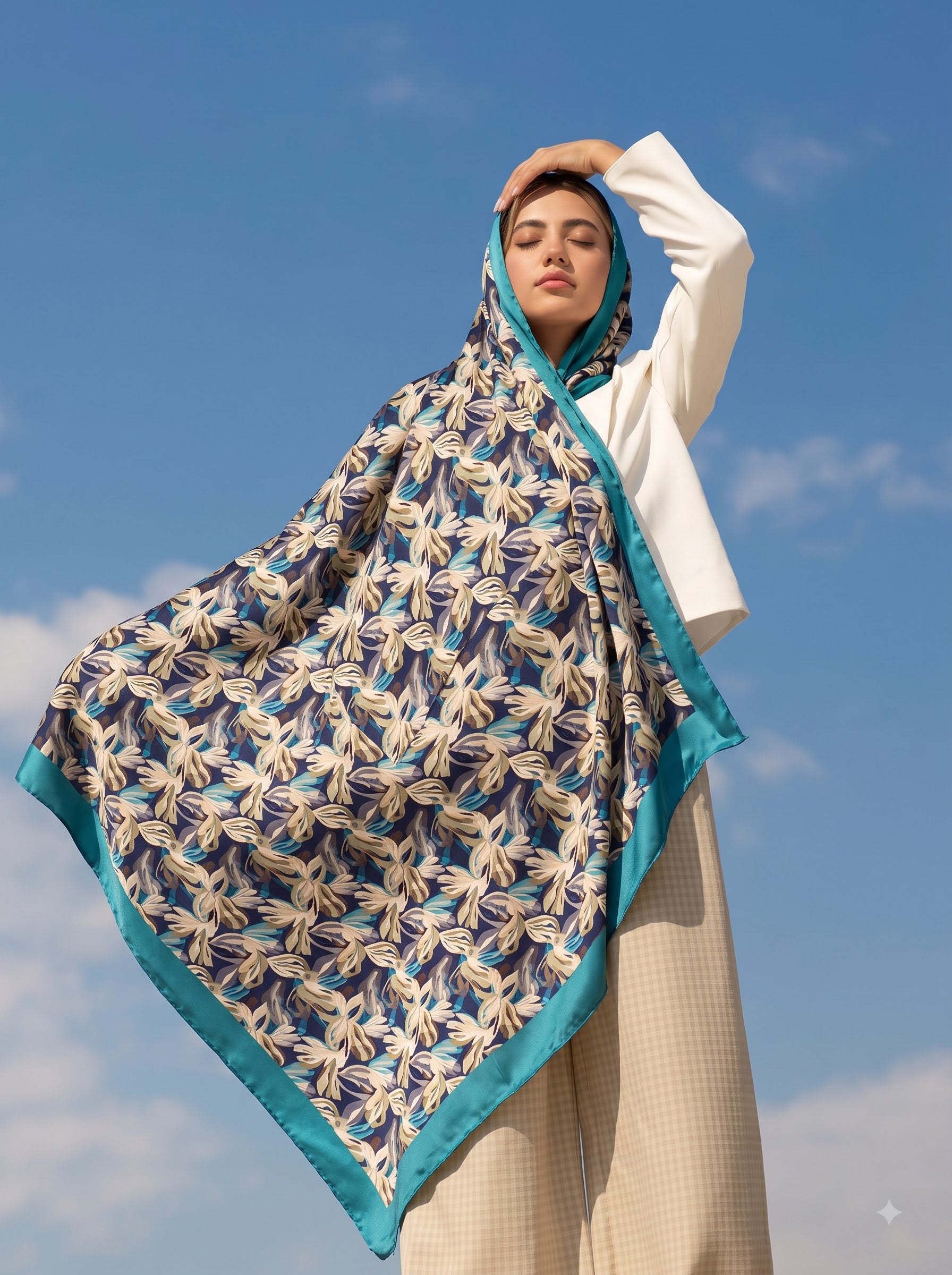 Digital Printed Satin Scarf