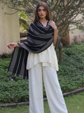Viscose dobby stripe stole