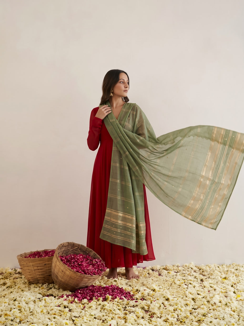 Zari Embroidered Dupatta