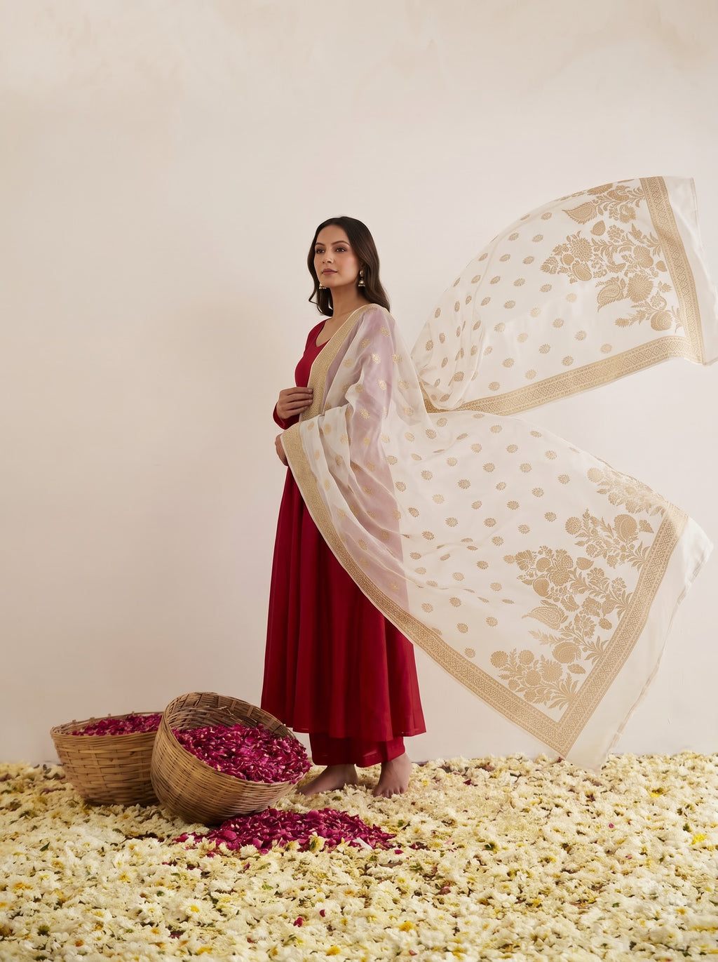 Zari Embroidered Dupatta