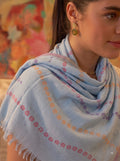 Melange Jacquard Viscose Stole