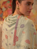 Melange Jacquard Viscose Stole