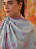 Melange Multi color Jacquard Viscose Stole