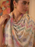 Melange Jacquard Viscose Stole
