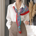 Silk Square Scarf: Vintage Paisley Print (100x100cm)