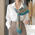 Silk Square Scarf: Vintage Paisley Print (100x100cm)
