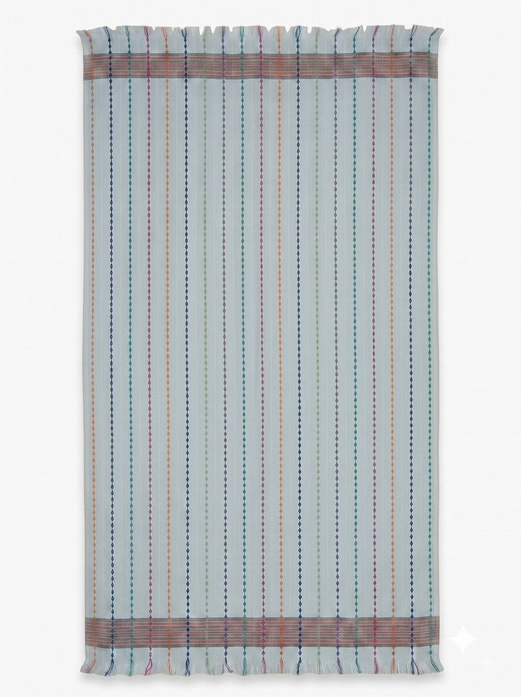 Viscose multi colour stripe dobby stole