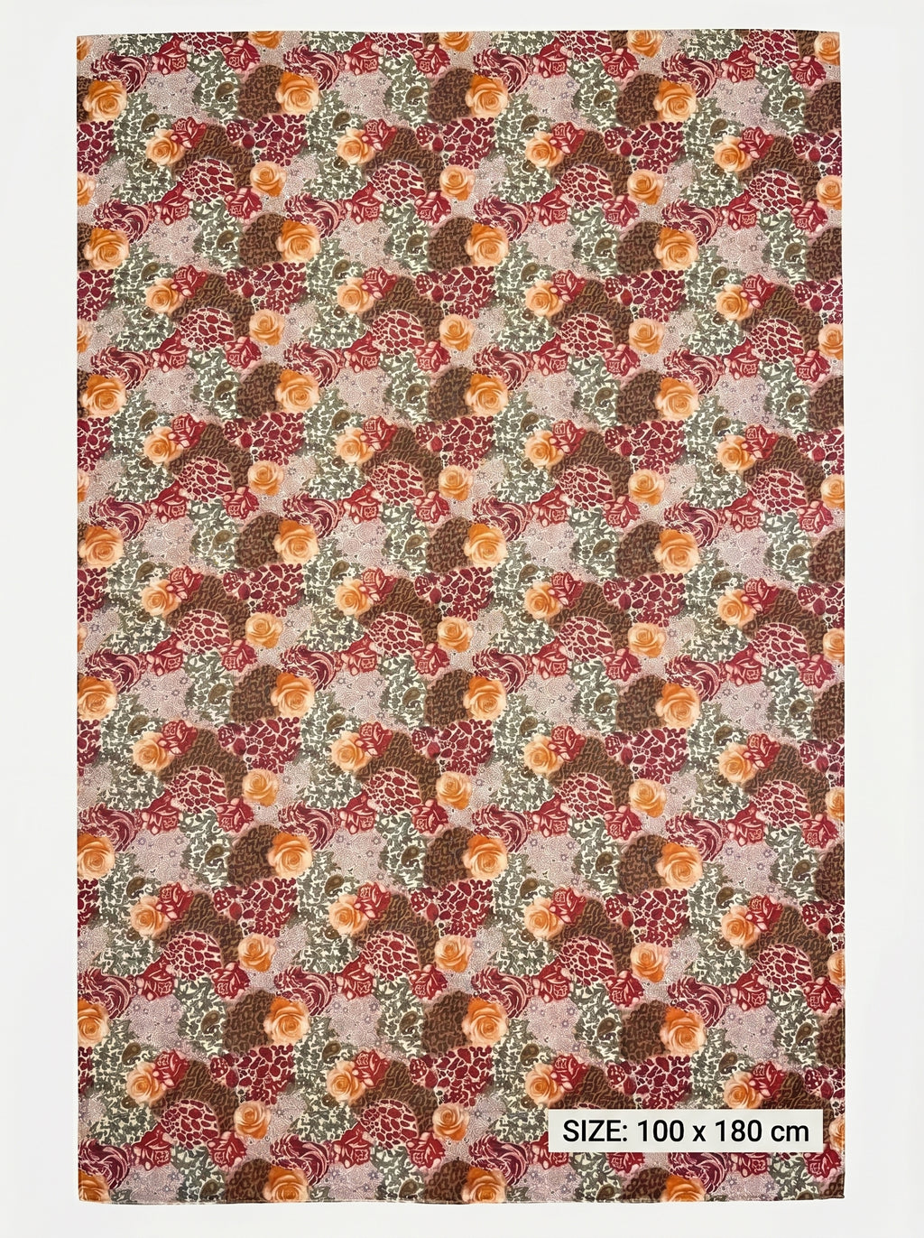 2 IN 1 Digital Print Chiffon Stole | 100x180 cm
