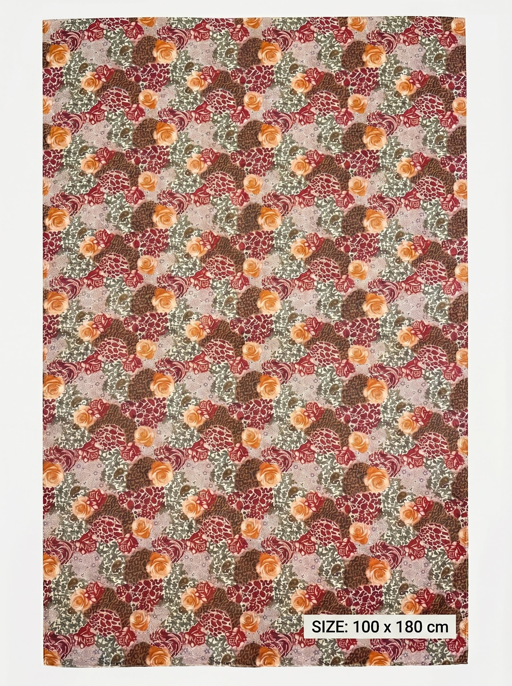 2 IN 1 Digital Print Chiffon Stole | 100x180 cm