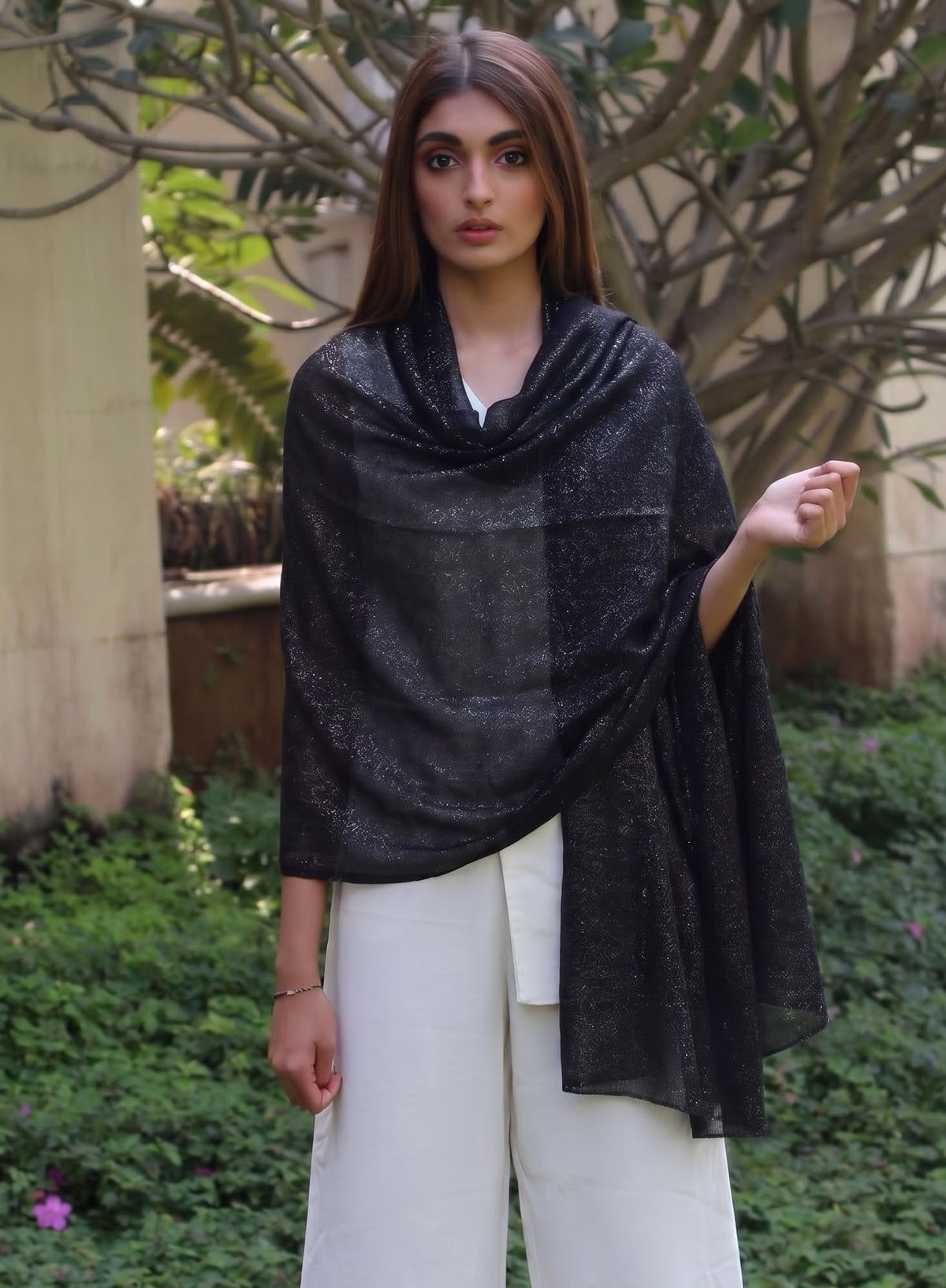 viscose full lurex stole