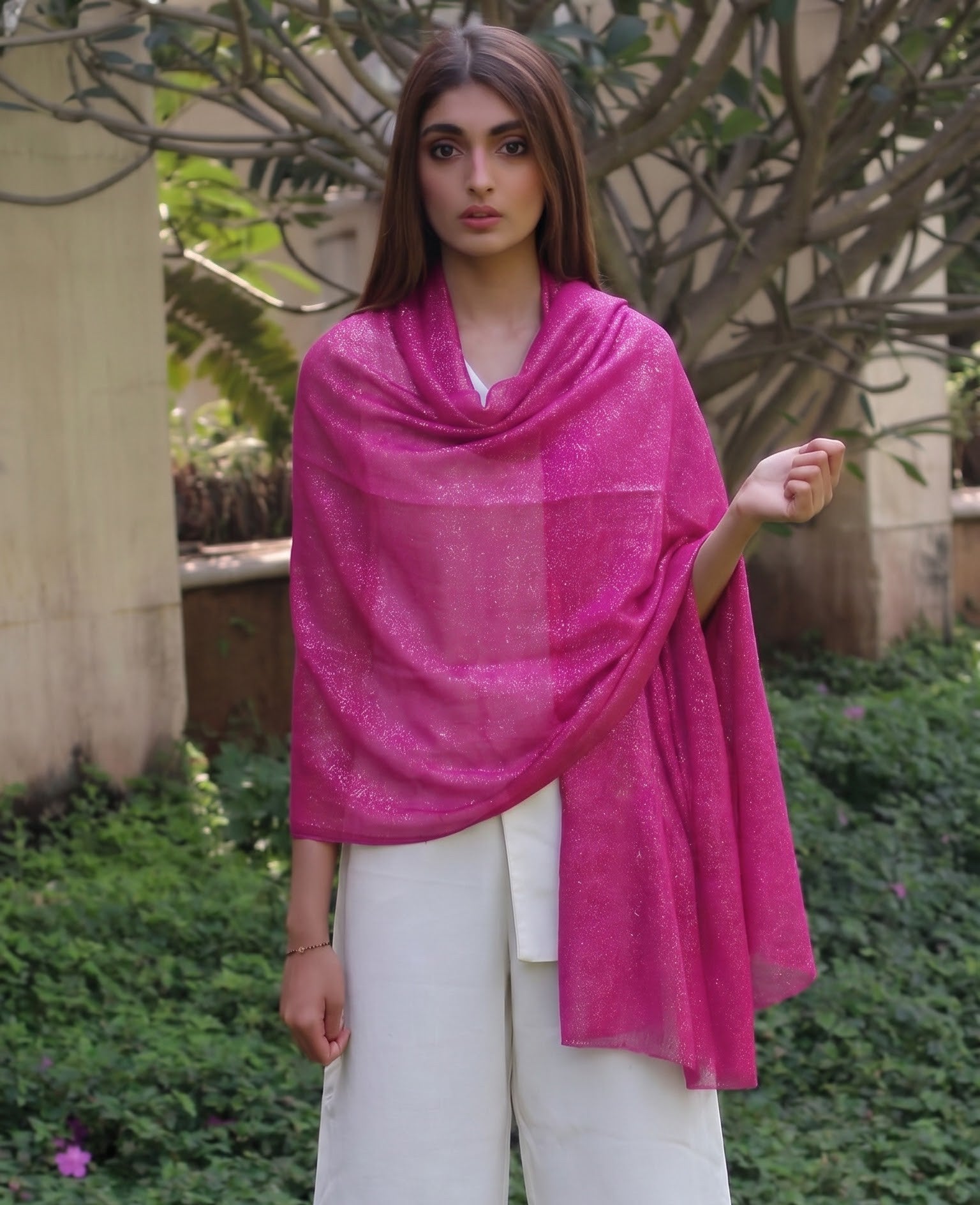 viscose full lurex stole