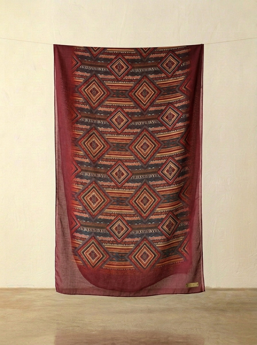 Karivani Luxury Digital Print Cotton Stole