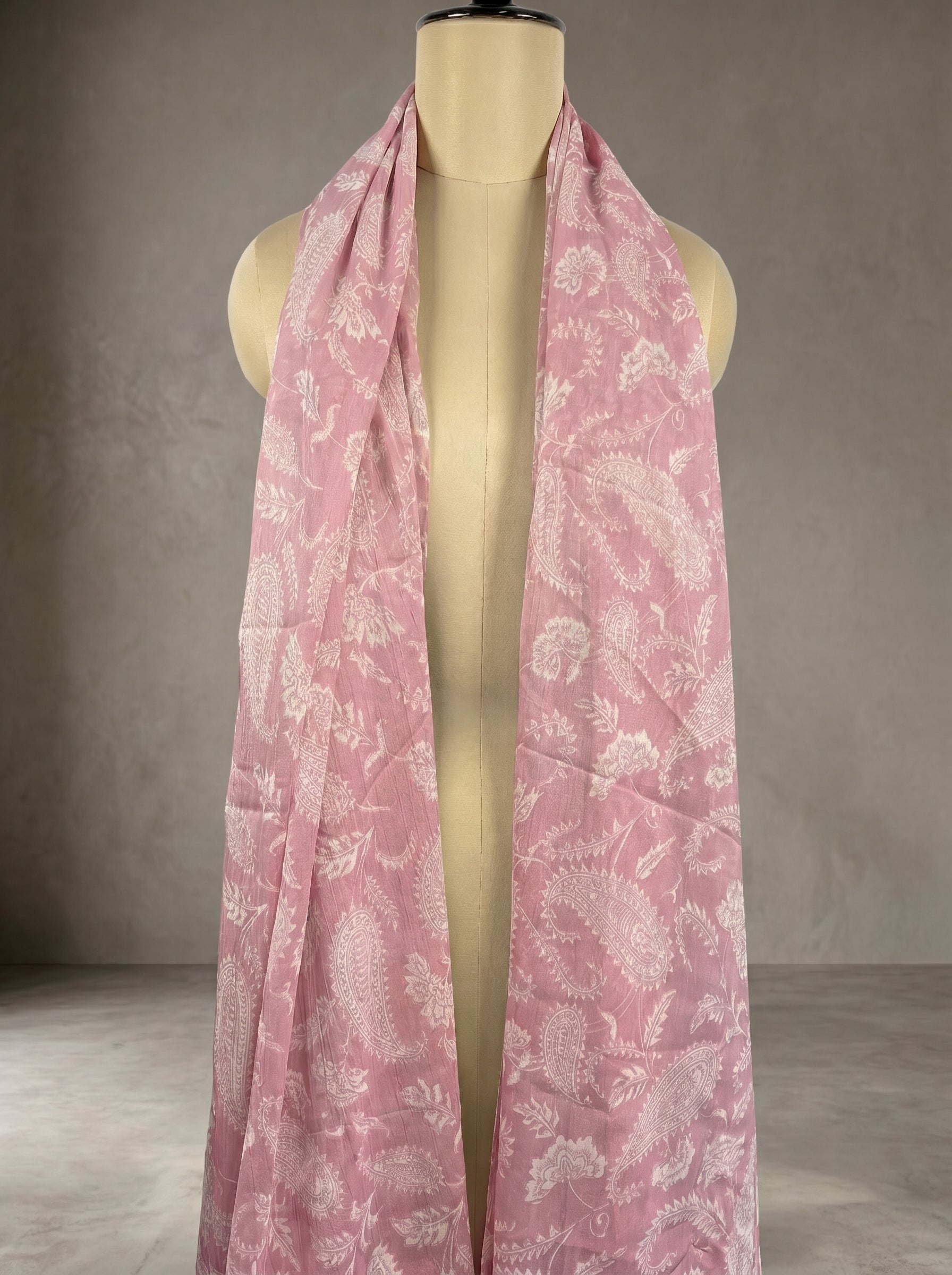 2 IN 1 Digital Print Chiffon Stole | 100x180 cm